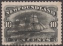 Click for more photos and details Newfoundland 1887 QV Brigantine 10c Black Used SG54 cat £75