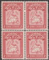 Click for more photos and details Newfoundland 1908 KEVII Map 2c Lake Block of 4 Mint SG94 cat £152