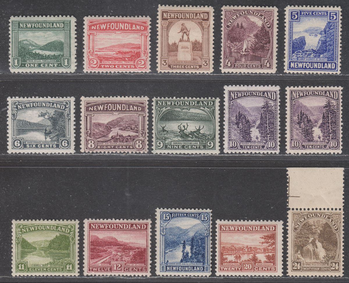 Newfoundland 1923 King George V Set Mint SG149-162 cat £200+