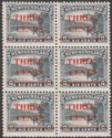 Click for more photos and details Newfoundland 1929 KGV 3c Surcharge on 6c Slate Block of 6 Mint SG188 cat £30