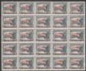 Click for more photos and details Newfoundland 1929 KGV 3c Surcharge on 6c Slate Block of 25 Mint SG188 cat £125