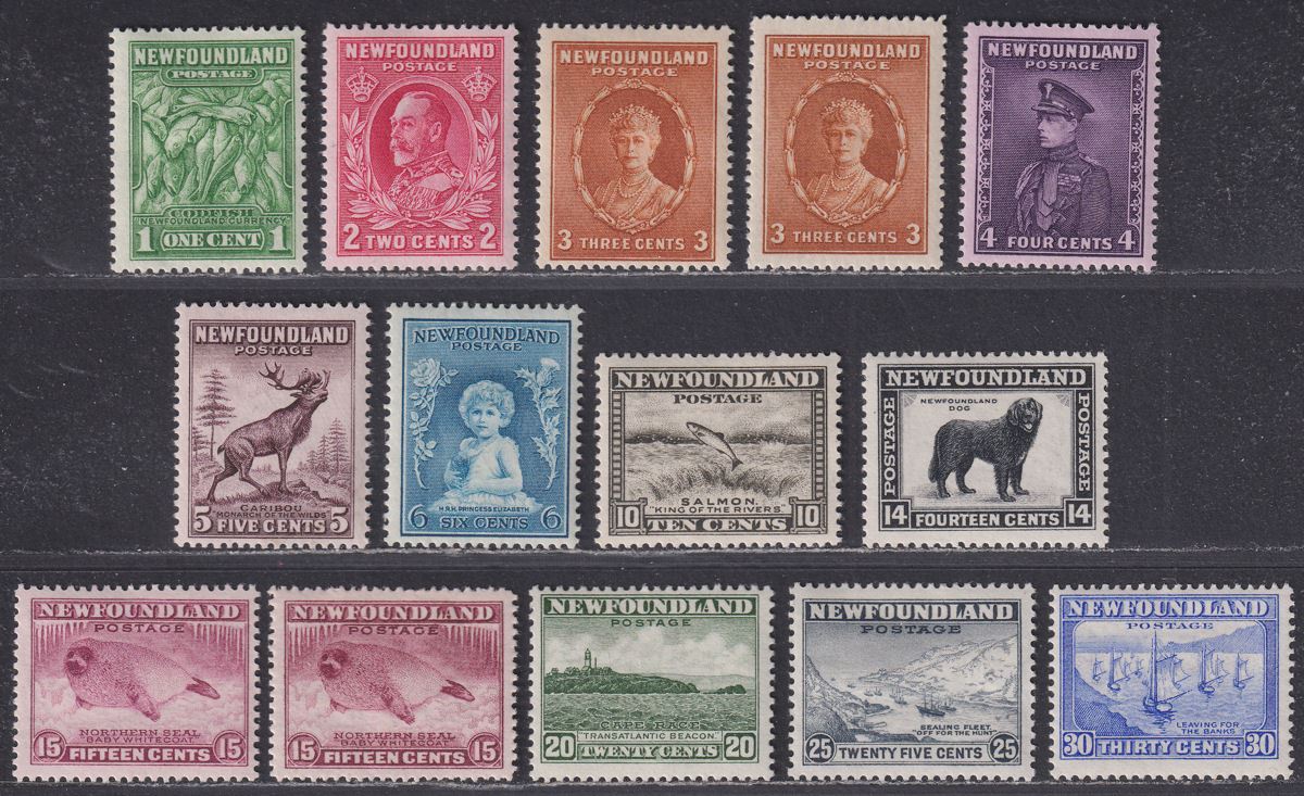 Newfoundland 1932 King George V Set Mint SG209-220 cat £100+