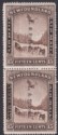 Click for more photos and details Newfoundland 1933 KGV 15c Chocolate Opt Pair, One Without Wmk Mint SG229a cat£30