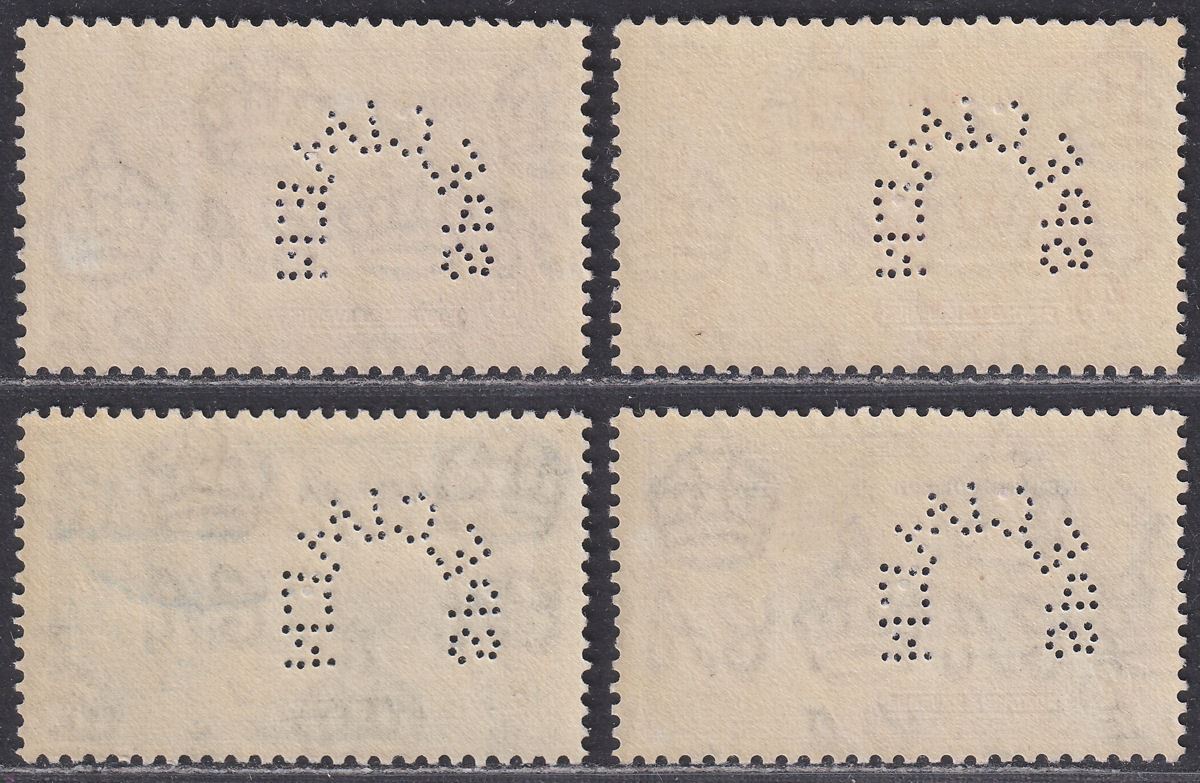 Newfoundland 1935 KGV Silver Jubilee SPECIMEN Perf Set Mint SG250s-253s cat £225