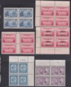 Click for more photos and details Newfoundland 1941-47 KGVI Block Selection Mint
