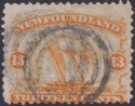 Click for more photos and details Newfoundland 1865 QV Schooner 13c Orange-Yellow Used SG29 cat £150