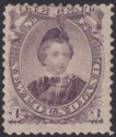 Click for more photos and details Newfoundland 1868 QV Prince of Wales 1c Dull Purple type I Mint SG34 cat £120