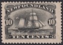 Click for more photos and details Newfoundland 1887 QV Brigantine 10c Black Mint SG54 cat £130