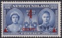 Click for more photos and details Newfoundland 1939 KGVI 4c on 5c CENTL Variety Mint SG274a cat £55 surface scrape