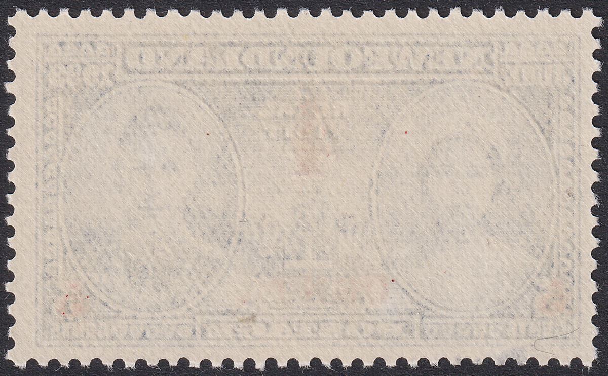 Newfoundland 1939 KGVI 4c on 5c CENTL Variety Mint SG274a cat £55 surface scrape