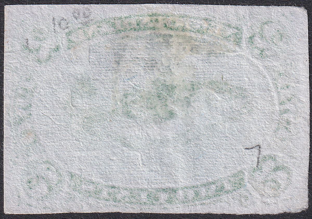 Newfoundland 1865 QV Cod 2c Green Plate Proof? Imperf Unused SG25P