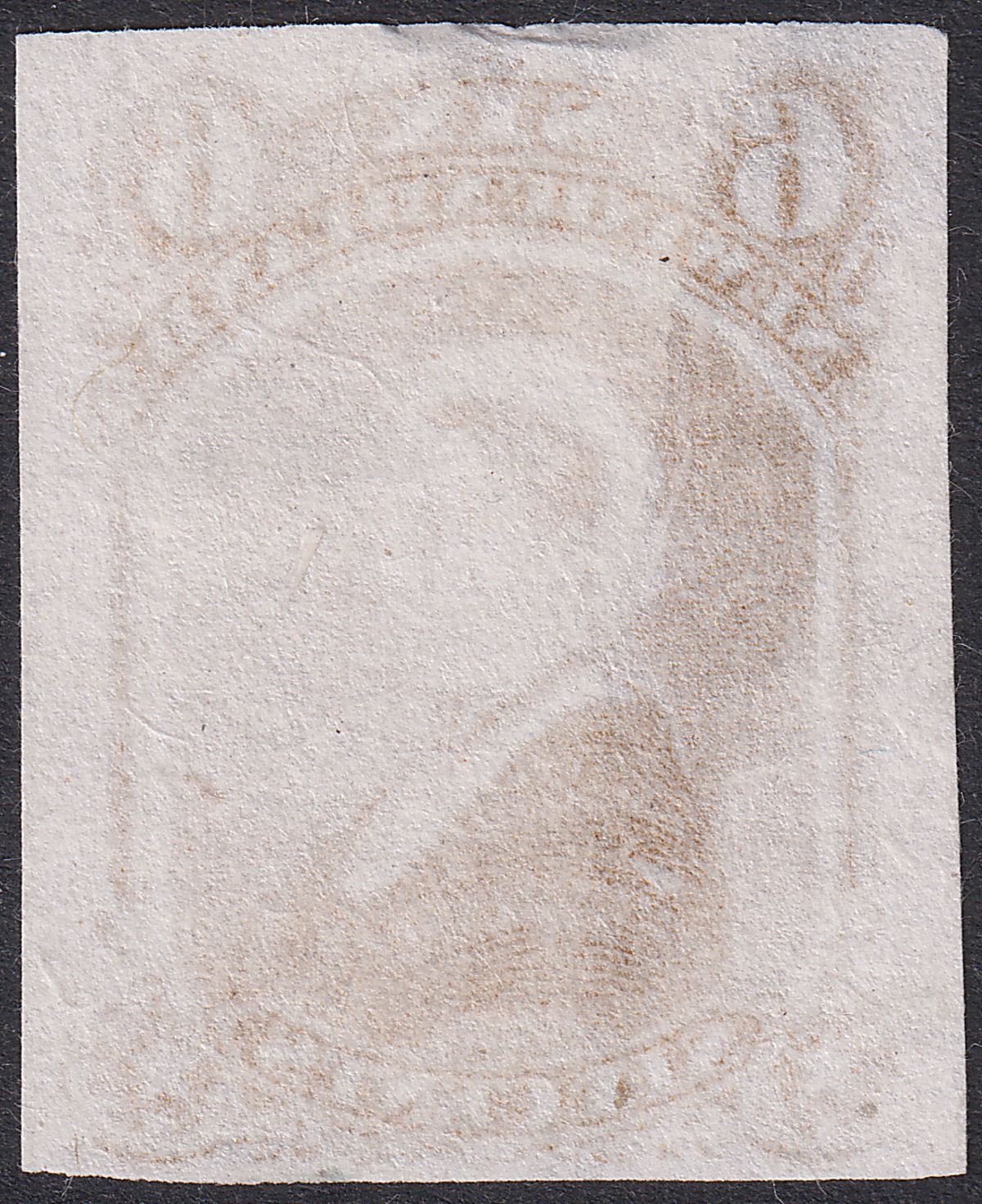 Newfoundland 1870 QV 6c Brown Imperforate Colour Trial Unused SG39P