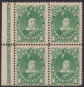 Click for more photos and details Newfoundland 1887 QV Prince of Wales 1c Green Imprint Block of 4 Mint SG50a