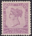 Click for more photos and details Prince Edward Island 1869 QV 9d Mauve comp perf 11 x 12 Mint SG26 cat £475