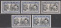 Nigeria 1938-51 KGVI 2sh6d Perf Varieties Mint SG58-58c cat £130