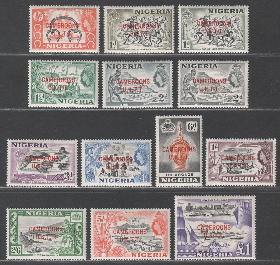 Cameroon 1960 UKTT Overprints on Nigeria Mint cat £14