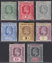 Northern Nigeria 1910-11 KEVII Part Set to 2sh6d Mint