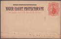 Niger Coast Protectorate QV 1d Postal Stationery Postcard Unused
