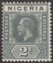 Nigeria 1918 KGV 2d Slate Mint SG3a