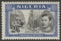 Click for more photos and details Nigeria 1938 KGVI 2sh6d Black and Blue perf 13x11½ Mint SG58