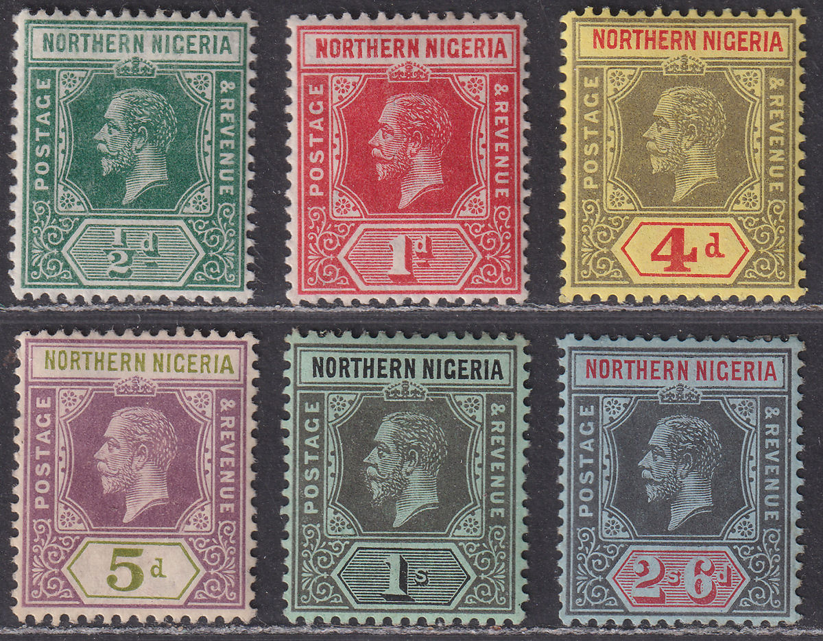 Northern Nigeria 1912 King George V Part Set to 2sh6d Mint