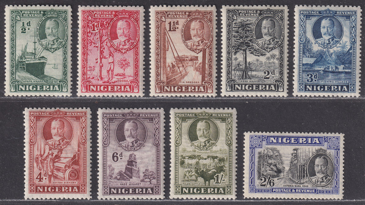 Nigeria 1936 King George V Set to 2sh6d Mint SG34-42