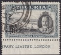 Nigeria 1936 KGV River Niger 10sh Black and Grey Used SG44 cat £150