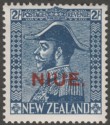 Niue 1927 KGV Admiral 2sh Deep Blue Mint SG48
