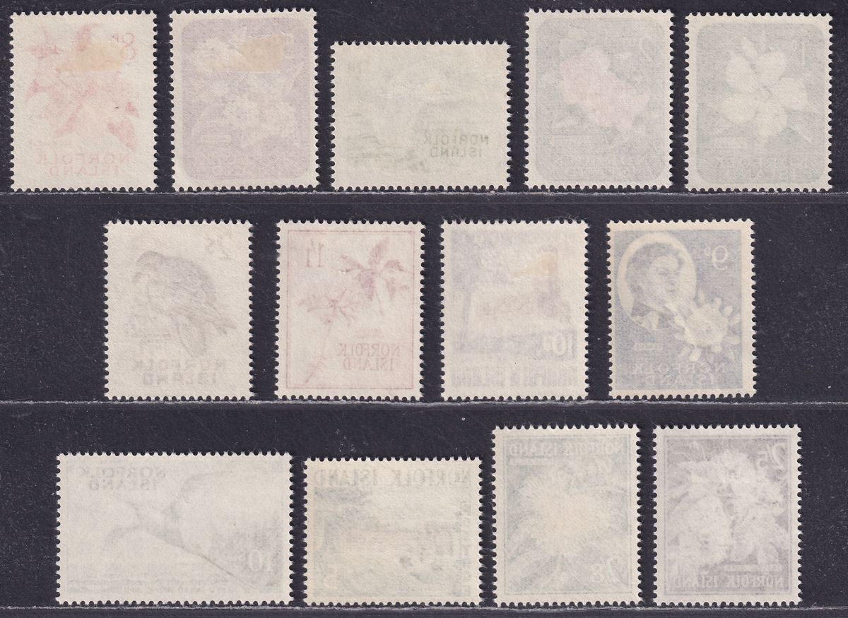 Norfolk Island 1960 Queen Elizabeth II Set Mint SG24-36 cat £42 Australia