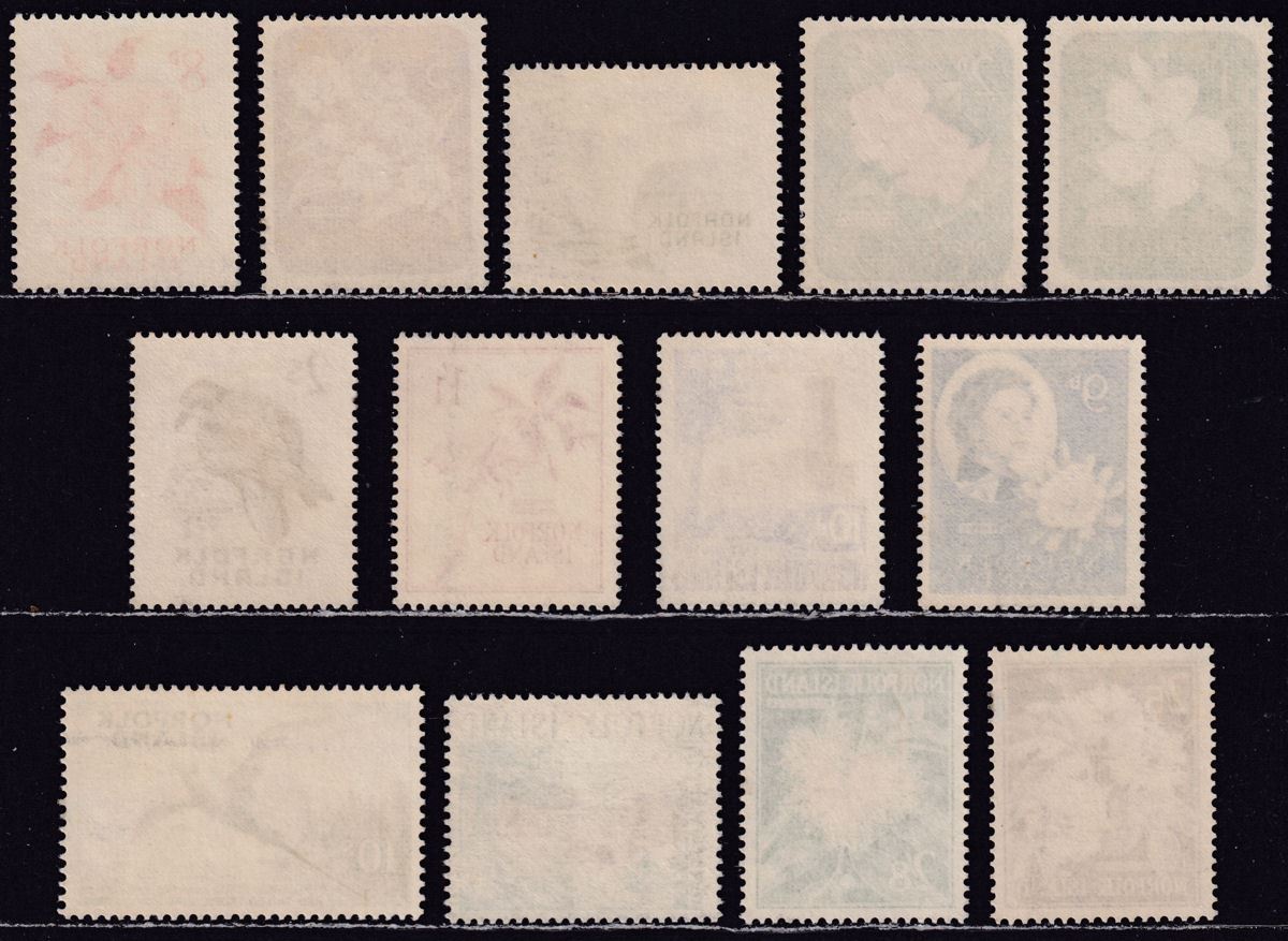 Norfolk Island 1960 Queen Elizabeth II Set Mint SG24-36 cat £42 Australia