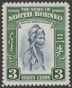 Click for more photos and details North Borneo 1939 KGVI Native 3c Mint SG305