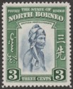 North Borneo 1939 KGVI Native 3c Mint SG305