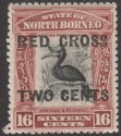 North Borneo 1918 KGV Red Cross 16c + 2c Black and Brown-Lake Mint SG225