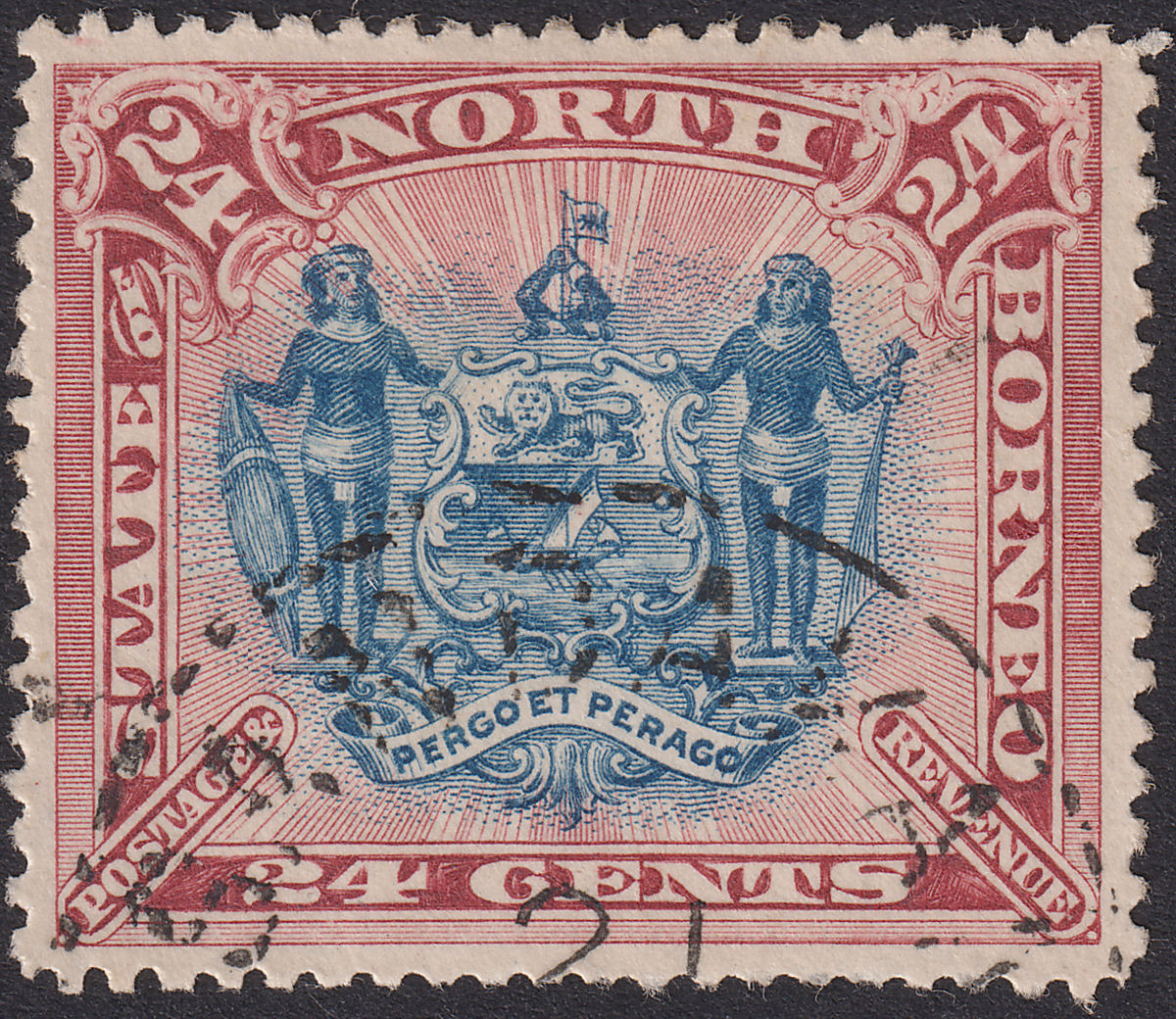 North Borneo 1894 Queen Victoria Arms 24c Used SG79c cat £80