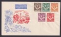 Click for more photos and details Northern Rhodesia 1953 QEII Short Set Used First Day Cover COMPOUND PO, CHINGOLA