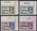 Click for more photos and details Northern Rhodesia 1935 KGV Silver Jubilee Set w Sheet Nos Mint SG18-21 cat £26