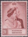 Northern Rhodesia 1948 KGVI Royal Silver Wedding 20sh Mint SG49 cat£120