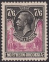 Click for more photos and details Northern Rhodesia 1925 KGV 7sh6d Rose-Purple and Black Mint SG15 cat £190