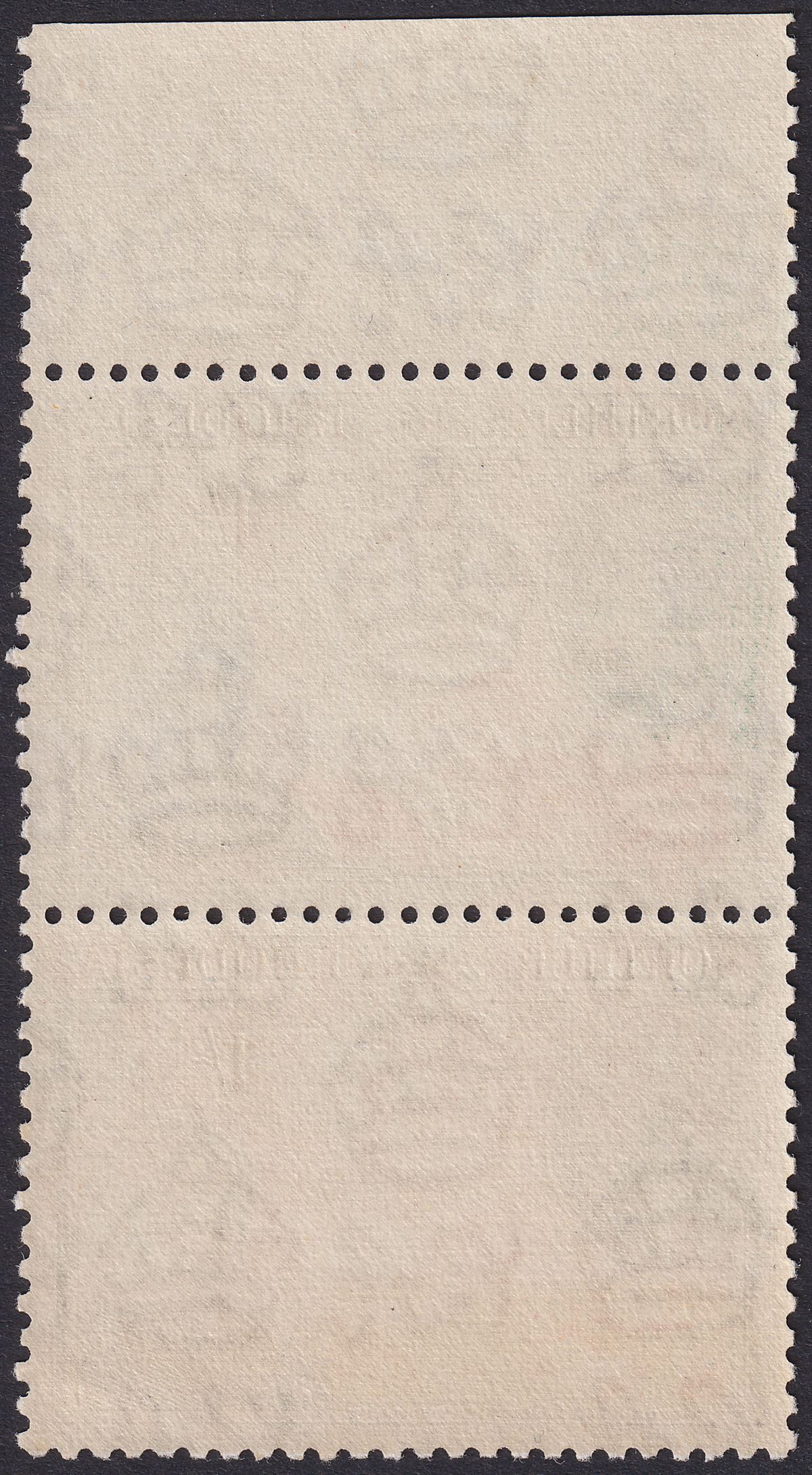 Northern Rhodesia 1953 QEII Rhodes 1sh with FALLS AND RAIL Re-entry Mint SG58var
