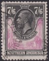 Click for more photos and details Northern Rhodesia 1925 KGV 7sh6d Rose-Purple and Black Used SG15 cat £300