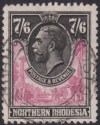 Click for more photos and details Northern Rhodesia 1925 KGV 7sh6d Rose-Purple and Black Used SG15 cat £300