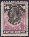 Northern Rhodesia 1925 KGV 7sh6d Rose-Purple and Black Used SG15 cat £300