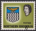 Click for more photos and details Northern Rhodesia 1963 QEII Arms 6d w Value Dramatical Misplaced UM Mint SG80v