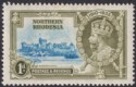 Click for more photos and details Northern Rhodesia 1935 KGV Silver Jubilee 1d Diagonal Line by Turret Mint SG18f