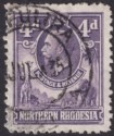 Click for more photos and details Northern Rhodesia 1925 KGV 4d w Elephant Mark similar to Tick Bird Flaw Used SG6