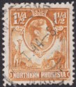 Click for more photos and details Northern Rhodesia 1941 KGVI 1½d Yel-Brn Tick Bird Flaw Variety Used SG30b cat£75