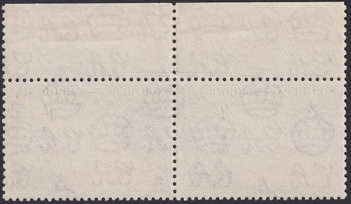 Northern Rhodesia 1953 QEII Rhodes 1sh with FALLS AND RAIL Re-entry Mint SG58var