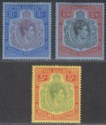 Nyasaland 1938 King George VI 2sh, 2sh6d, 5sh Mint SG139-141 cat £85