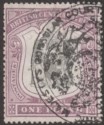 Click for more photos and details British Central Africa 1897 QV £1 Fiscally Used SG51 c£350 as Postal