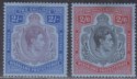 Click for more photos and details Nyasaland 1938 KGVI 2sh and 2sh6d Mint SG139-140 cat £28